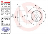 Brzdový kotouč BREMBO 08.8163.21