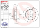 Brzdový kotouč BREMBO 08.A636.10