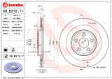 Brzdový kotouč BREMBO 09.B312.11 - JAGUAR