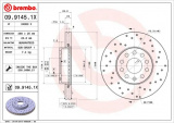 Brzdový kotouč BREMBO 09.9145.1X