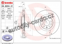 Brzdový kotouč BREMBO 09.8004.51
