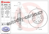 Brzdový kotouč BREMBO 09.8402.11