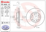 Brzdový kotouč BREMBO 09.8402.11