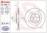 Brzdový kotouč BREMBO 09.C938.11 - VOLVO