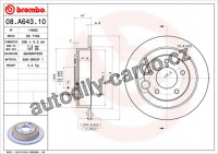 Brzdový kotouč BREMBO 08.A643.10