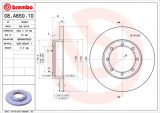 Brzdový kotouč BREMBO 08.A650.10