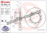 Brzdový kotouč BREMBO 09.B325.10