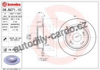 Brzdový kotouč BREMBO 08.B271.11