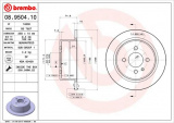 Brzdový kotouč BREMBO 08.9504.10 - BMW