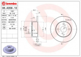 Brzdový kotouč BREMBO 08.A356.10