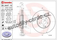 Brzdový kotouč BREMBO 09.A447.11