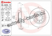 Brzdový kotouč BREMBO 08.A202.11