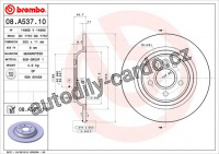 Brzdový kotouč BREMBO 08.A537.10