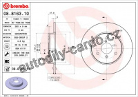 Brzdový kotouč BREMBO 08.8163.10 - SMART