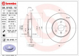 Brzdový kotouč BREMBO 08.8163.10 - SMART