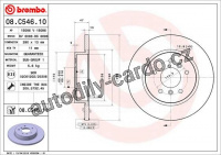 Brzdový kotouč BREMBO 08.C546.11