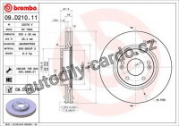 Brzdový kotouč BREMBO 09.D210.11