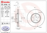 Brzdový kotouč BREMBO 09.9790.10 - TOYOTA