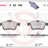 Sada brzdových destiček BREMBO P23163 - FIAT, LANCIA, OPEL