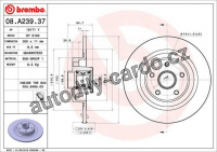 Brzdový kotouč BREMBO 08.A239.37