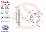 Brzdový kotouč BREMBO 09.6753.30