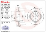 Brzdový kotouč BREMBO 08.8305.10 - SAAB