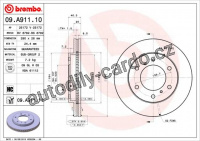 Brzdový kotouč BREMBO 09.A911.10