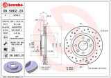 Brzdový kotouč BREMBO 09.5802.2X