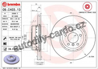 Brzdový kotouč BREMBO 09.C403.13 - BMW