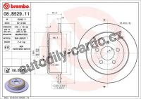 Brzdový kotouč BREMBO 08.B529.11