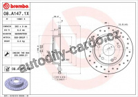 Brzdový kotouč BREMBO 08.A147.1X