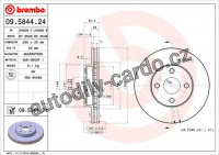 Brzdový kotouč BREMBO 09.5844.21