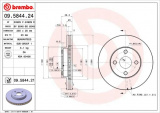 Brzdový kotouč BREMBO 09.5844.21