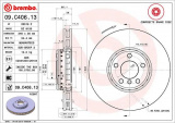 Brzdový kotouč BREMBO 09.C406.13 - BMW