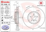 Brzdový kotouč BREMBO 09.C408.13 - BMW