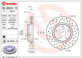 Brzdový kotouč BREMBO 09.B043.1X - TOYOTA