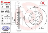 Brzdový kotouč BREMBO 09.C409.13 - BMW