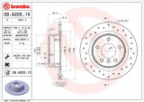 Brzdový kotouč BREMBO 08.A205.1X