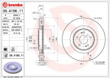 Brzdový kotouč BREMBO 09.A196.11