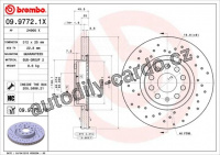 Brzdový kotouč BREMBO 09.9772.1X