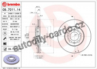 Brzdový kotouč BREMBO 09.7011.11