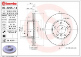 Brzdový kotouč BREMBO 09.A295.11