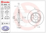 Brzdový kotouč BREMBO 09.6932.11