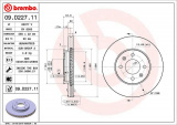 Brzdový kotouč BREMBO 09.D227.11