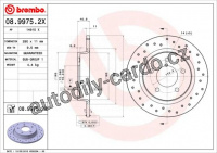 Brzdový kotouč BREMBO 08.9975.2X