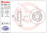 Brzdový kotouč BREMBO 08.9083.11