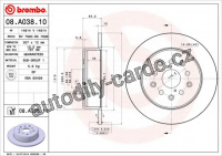 Brzdový kotouč BREMBO 08.A038.11