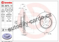 Brzdový kotouč BREMBO 09.5673.11
