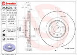 Brzdový kotouč BREMBO 09.B039.11 - AUDI