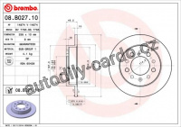 Brzdový kotouč BREMBO 08.B027.11